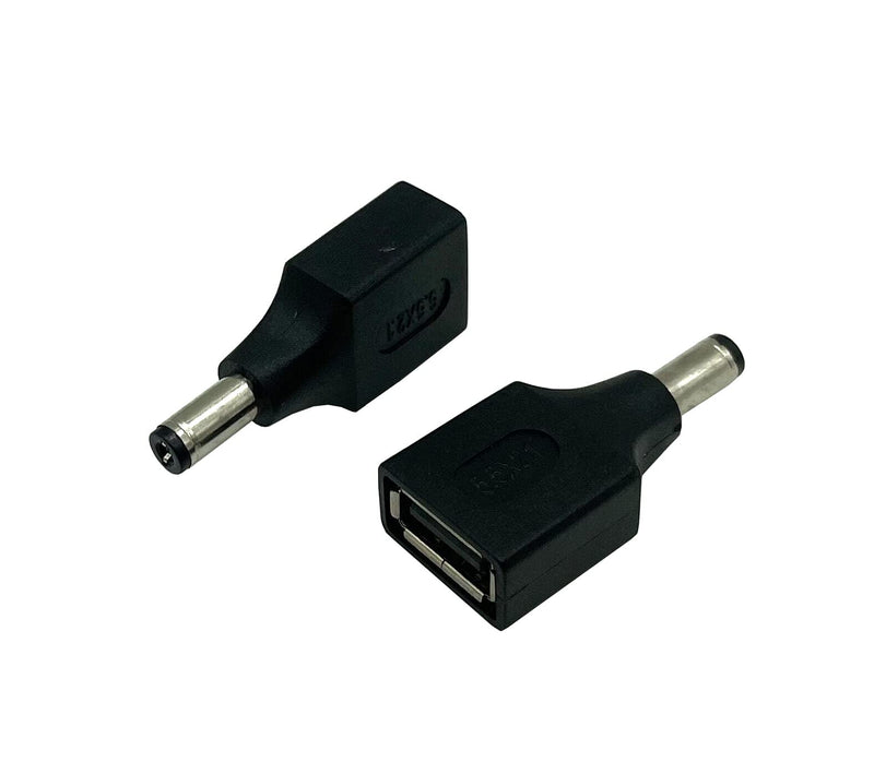 Dafensoy USB to DC Power Adapter, USB 2.0 A Female to DC 5.5 x 2.1mm Male Power Adapter 2-Pack, Used for Charging Electronic Devices with DC or USB Ports (USB F/5.5 x 2.1) USB F/5.5Ã—2.1
