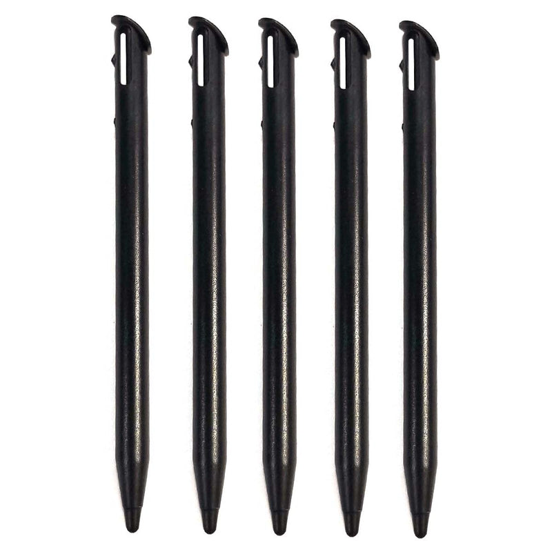 FainWan 5 Pack Stylus Pens for New 3DS XL 2015 Nin-tendo Slot Replacement Pen Plastic Touch Screen Pen Set (Black)