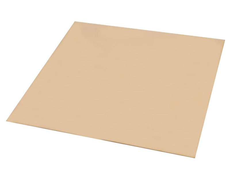Daseyyue 1 Pcs C280 Brass Sheet, 12" x 12", 24 Gauge(0.02"/0.51mm) Thickness, No Scratches, Protective Film on Both Sides