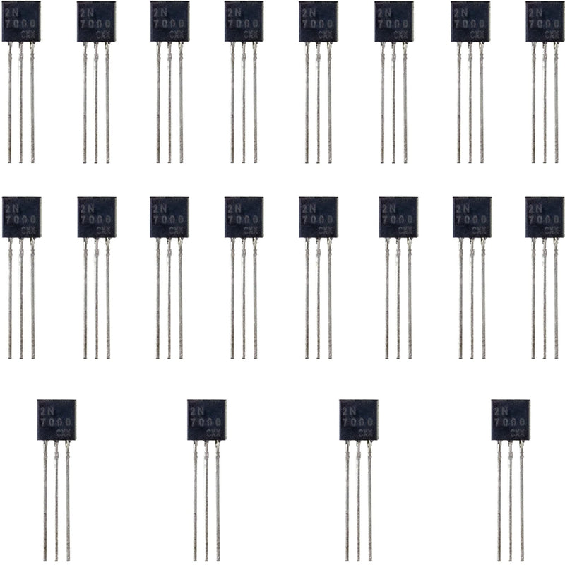 whiteeeen 2N7000 Sic Mosfet MOS N-Channel Transistor n-FET 200ma TO-92 (20pcs) 20pcs