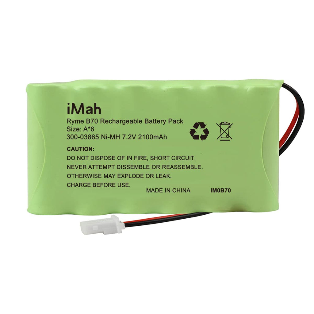 iMah Ryme B70 300-03865 LYNXRCHKIT-HC Battery Pack for Honeywell Ademco LYNXRCHKIT-HC Lynx Plus Panel | 7.2V 2100mAh Ni-MH