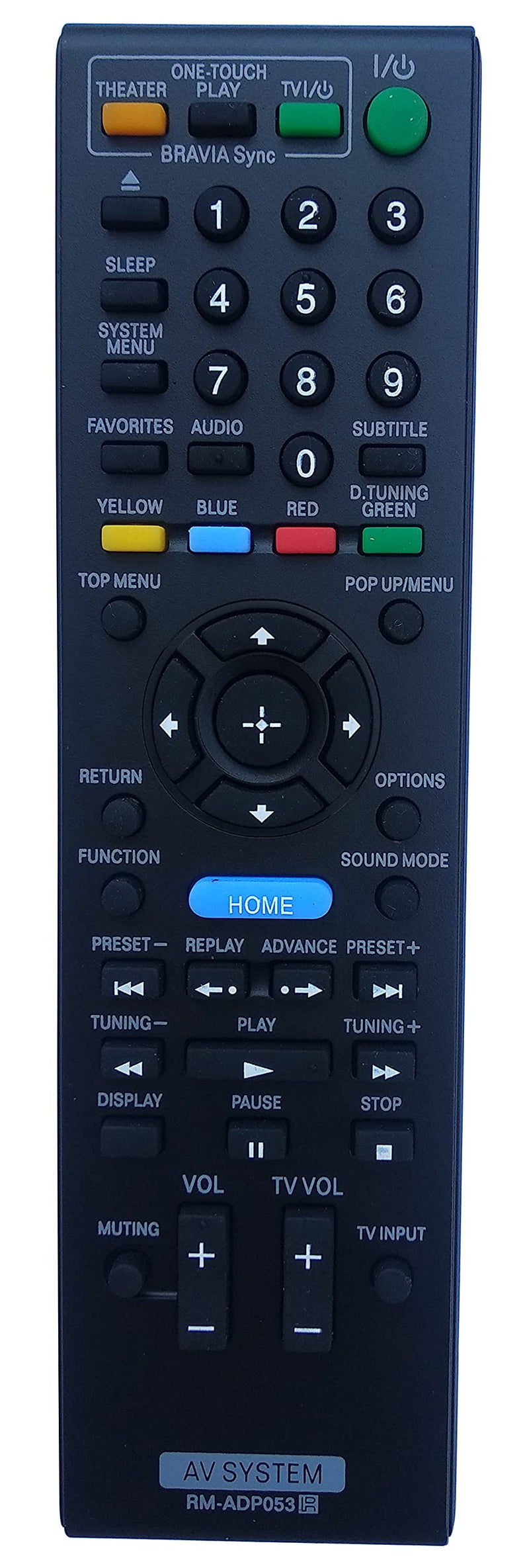 Universal Remote Compatible for Sony RM-ADP053 RMADP053 BDV-E370 BDV-E570 BDV-E770W BDV-N890W BDVN890W/Z Audio/Video Receiver Remote Control