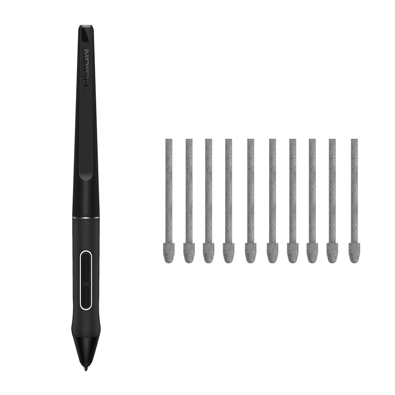 HUION PW517 Pen Tech 3.0 Battery-Free Stylus Pen with 10 Pack Upgraded Replacement Felt Nibs PN05F for Huion Kamvas 13, Kamvas Pro 24, Kamvas 22, Kamvas 22 Plus, Kamvas 12, Kamvas 16 (2021), Kamvas Pr