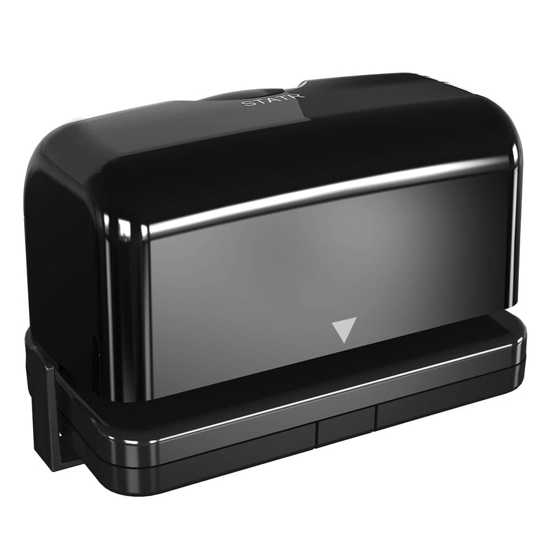 Electric 2 Hole Punch,VEYETTE Black Hole Punch,Punches Up to of 12-15 Sheets Paper, AC or Battery Black2hole
