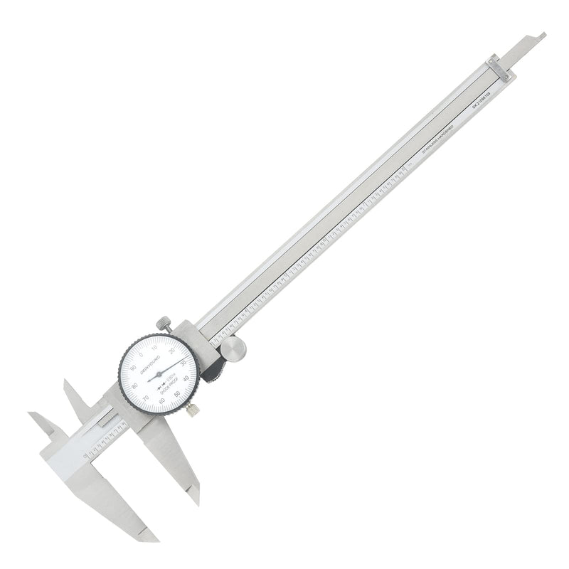 Precision Dial Caliper 8-inch inch Caliper with Watch 0.001" Precision Dial Caliper 0-8 Inch Double Shock Proof Stainless Steel Body Measuring Tool(8 inch) 8 inch