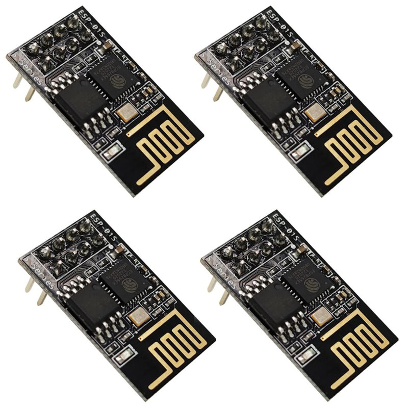 #10Gtek# ESP-01S ESP8266 Wireless Module Serial transceiver Receiver, Support Receive LWIP AP+STA, Multi-Mode, Faster Speed, Better Signal Output, Pack of 4 x4
