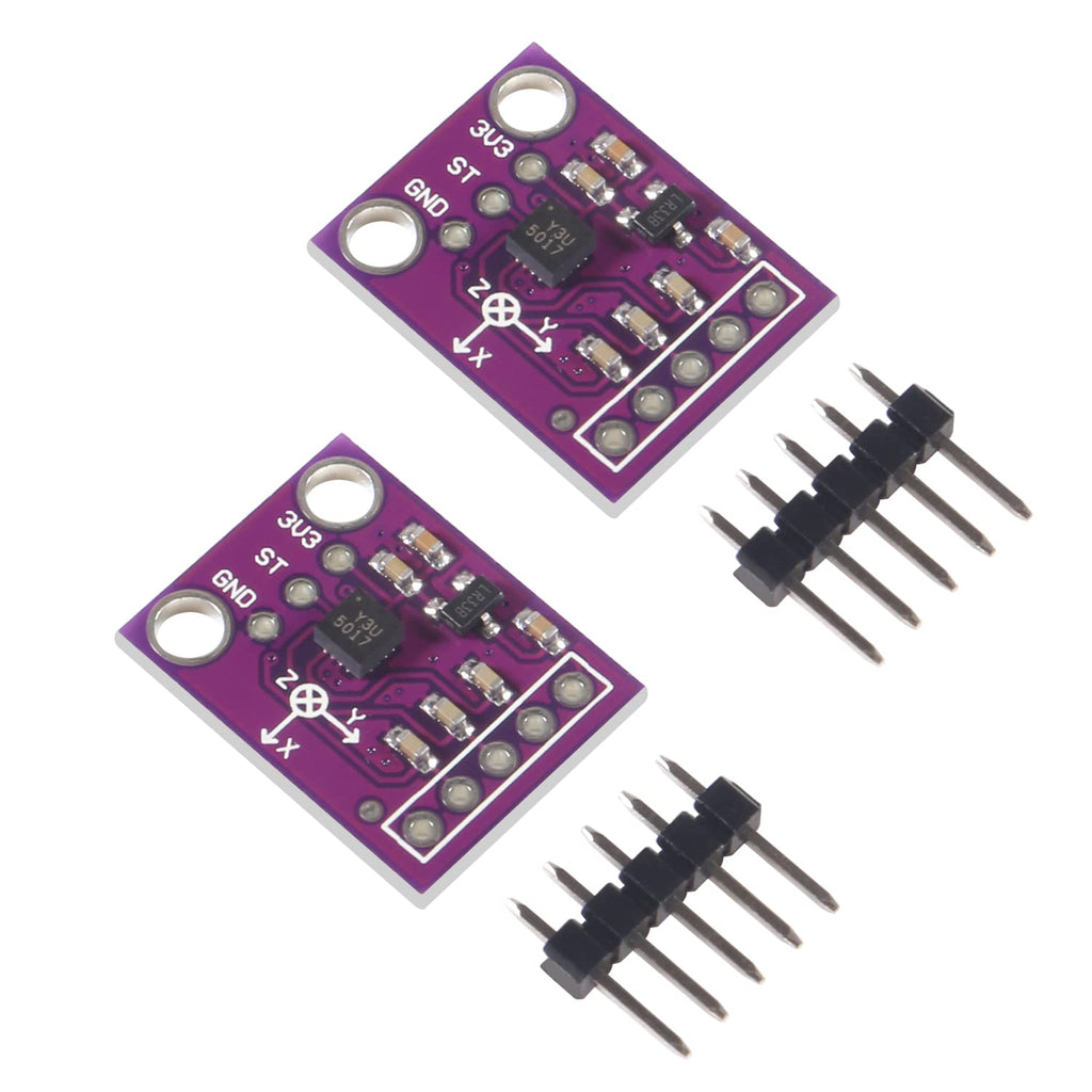 AITRIP 2PCS GY-61 ADXL337 3-Axis Accelerometer Angular Transducer Sensor Module GY-61 Analog Output 3V-5V Replacement ADXL335 Module Analog Output Accelerometer Compatible with Arduino