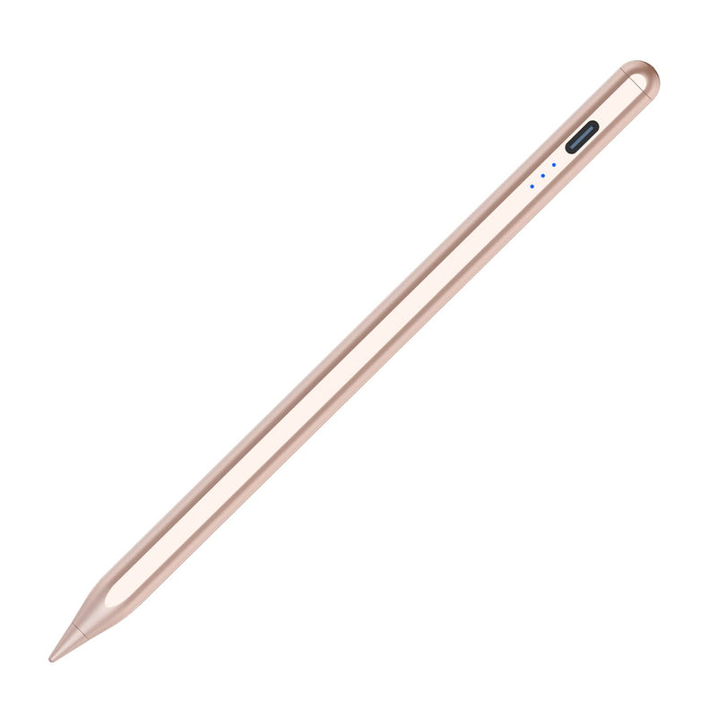 Stylus Pen for iPad, Palm Rejection iPad Pencil for iPad Pro 2021 11/12.9 Inch(2018-2021), iPad 8th Generation, iPad 7/6th, Tip Tilt Sensitivity Magnetic Stylus Pen, Rosegold
