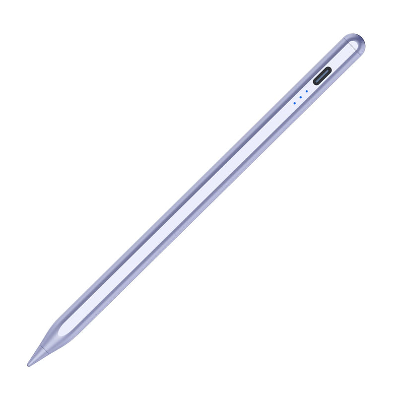 Stylus Pen for iPad, Palm Rejection iPad Pencil for iPad Pro 2021 11/12.9 Inch(2018-2021), iPad 8th Generation, iPad 7/6th, iPad Air 4th/3rd, Upgraded Tilt Sensitivity Magnetic Stylus Pen, Purple