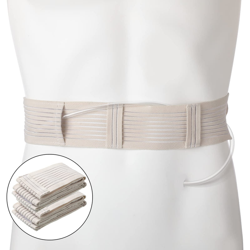 Peritoneal Dialysis Belt 2 Pieces Breathable Peg Tube Holder Stretch Peritoneal Catheter Belt Elastic PD Belt G Tube Belt Drainage Abdominal Fixation Medical Nursing Supplies for Patients, 35-55 Inch