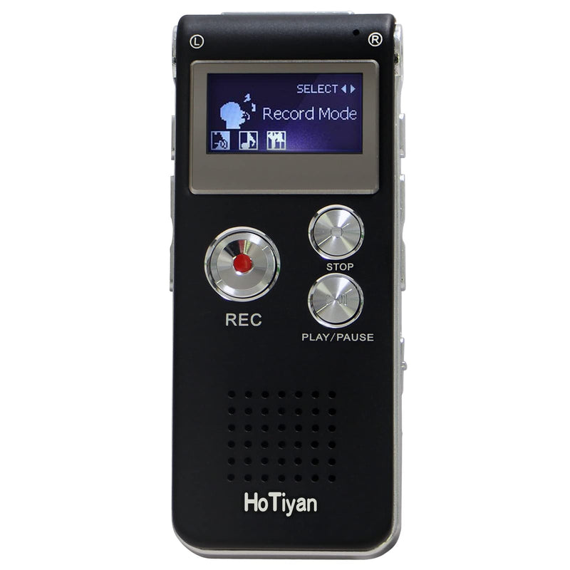 Voice Recorder 16GB Capacity Voice Activated Recording Device Digital Voice Recorder for Lectures, Meetings, Interviews Mini Audio Recorder with USB Rechargeable WAV/MP3 Tape Recorder (16GB)