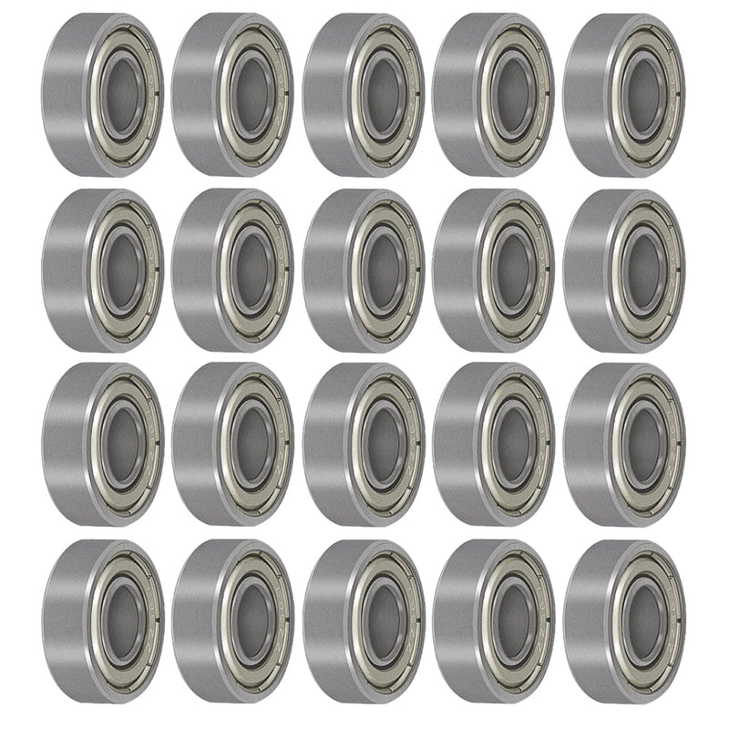 696ZZ 6mm x 15mm x 5mm High Speed Double Shield Deep Groove Miniature Ball Bearing (20pcs)