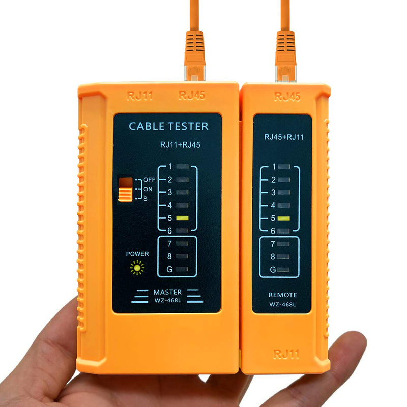 Network Cable Tester Test Tool RJ45 RJ11 RJ12 CAT5 CAT6 UTP USB LAN Wire Ethernet（Battery Not Included)