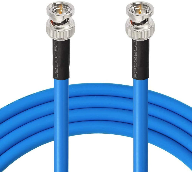 SUPERBAT BNC Cable SDI Cable 6ft, 3G/6G/12G (Belden 1694A) 75 Ohm Mini BNC Male Cable Supports HD-SDI/3G-SDI /4K/8K，SDI Video Cable Precision Video Cable(1Pcs)