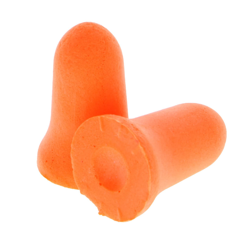 Hyper Tough 120 Single-USE EARPLUGS NRR 32dB Noise Reduction Foam Ear Plugs, Bright Orange