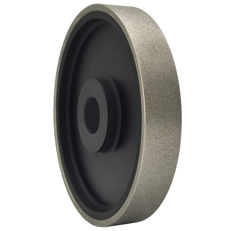 CAQUXIL Diamond Lapidary Jewelry Grinding Wheel 6 Inch with 1 Inch Arbor Hole, Diamond Grinding Wheel for Gem, Marble, Granite, Glass, Ceramics, Cemented Carbide, 240 Grit Grit 240