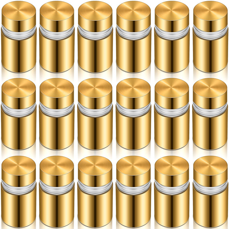 Stainless Steel Standoff Bolt Screw Advertising Standoff Mount Metal Standoff Acrylic Sign Standoff Quartet Whiteboard Mounting Hardware Gold Motherboard Standoff and Screw 0.47 x 0.79 Inch (48 Sets) 48