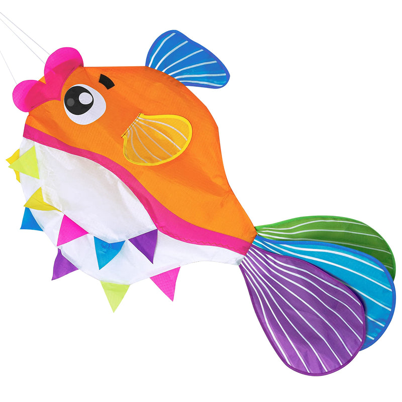 emma kites 29-inches Balloon Fish Windsock Hanging Décor for Garden Backyard Balcony Porch Campsite Decoration