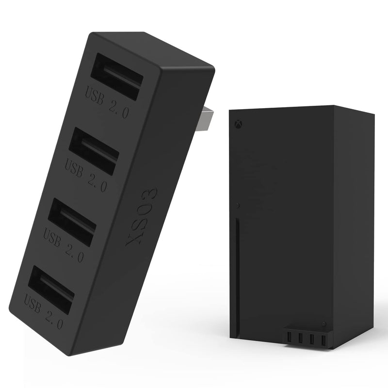 4 Ports USB Hub 2.0 for Xbox Series X, High Speed USB Hub Splitter Expansion Adapter Compatible with Xbox Series X Console