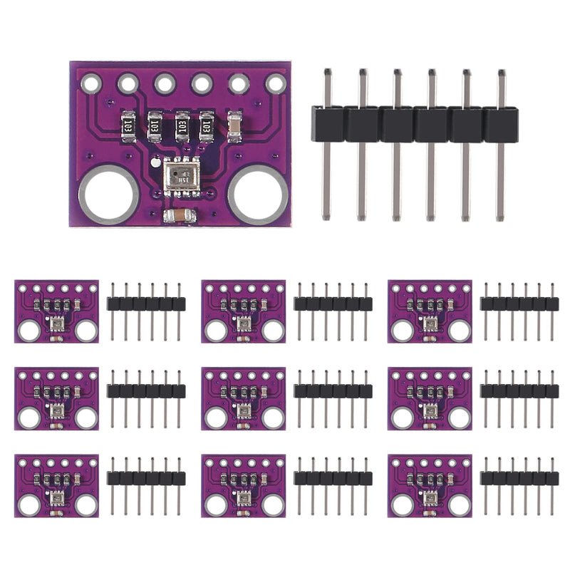 AITIAO 10Pcs BMP280 3.3V Atmospheric Pressure Sensor Module High Precision Digital Atmospheric Barometric Pressure Sensor GY-BMP280-3.3 Temperature Sensor Module for Arduino