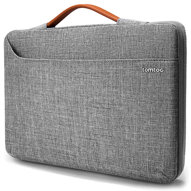 tomtoc 360 Protective Laptop Carrying Case for 14-inch MacBook Pro M1 Pro/Max A2442 2021, Shockproof, Water-Resistant, Lightweight Laptop Notebook Ultrabook Sleeve Bag for MacBook Pro 14 Gray 14-inch for New MacBook Pro