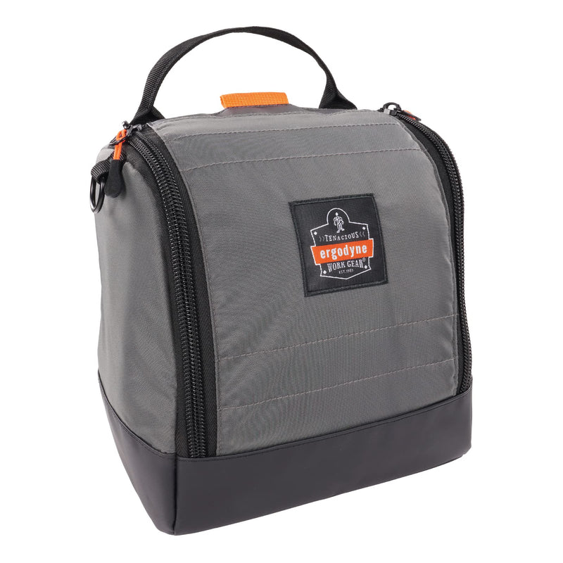 Ergodyne Arsenal 5185 Respirator Mask Storage Bag, Fits Half and Full Face Respirators, Zipper and Magnetic Closure, Gray