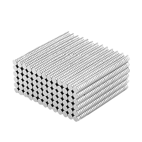 100PCS Mini Neodymium Disc Magnet, Powerful N35 Rare Earth Magnet - 3mm x 1mm, Pack of 100