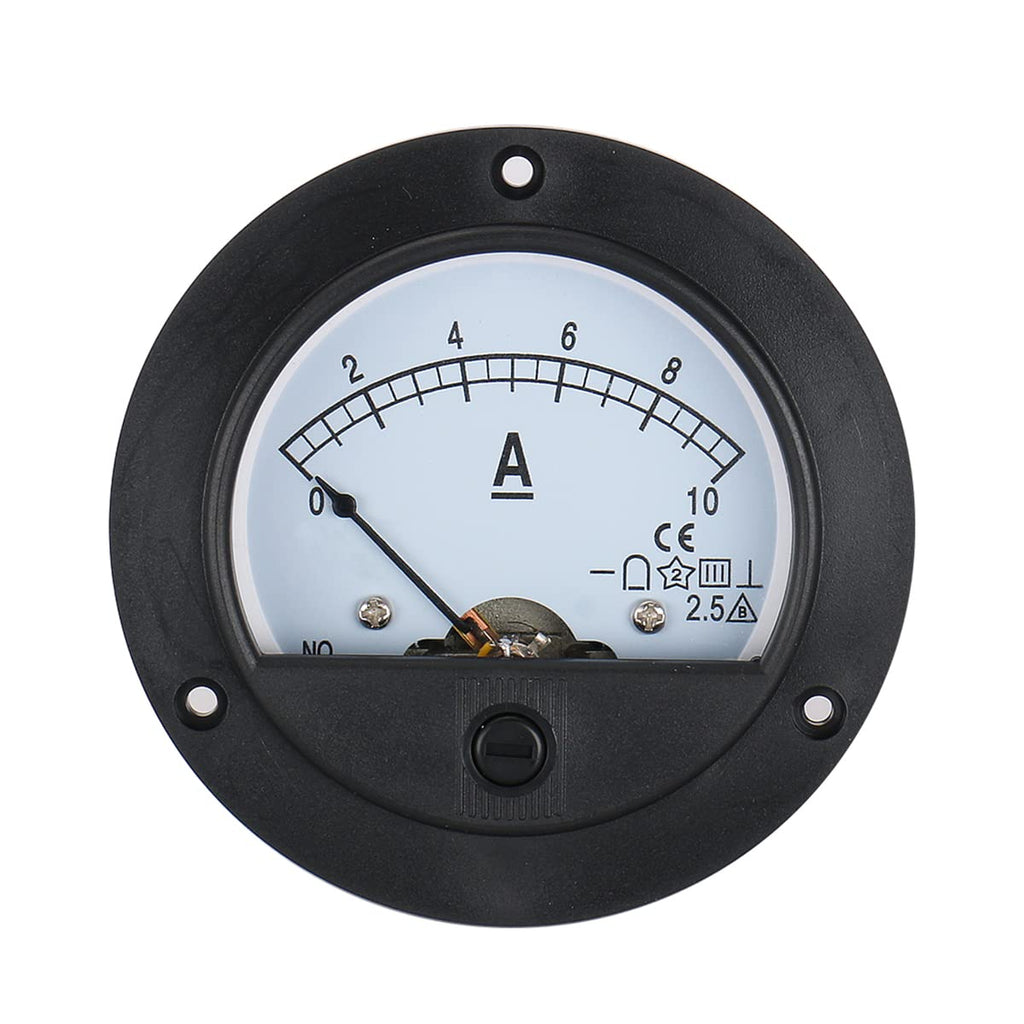 Baomain Ammeter 65C5 Ampere Panel Meter Analog Ammeter Built-In Shunt DC 0-10 A Class 2.5 CE