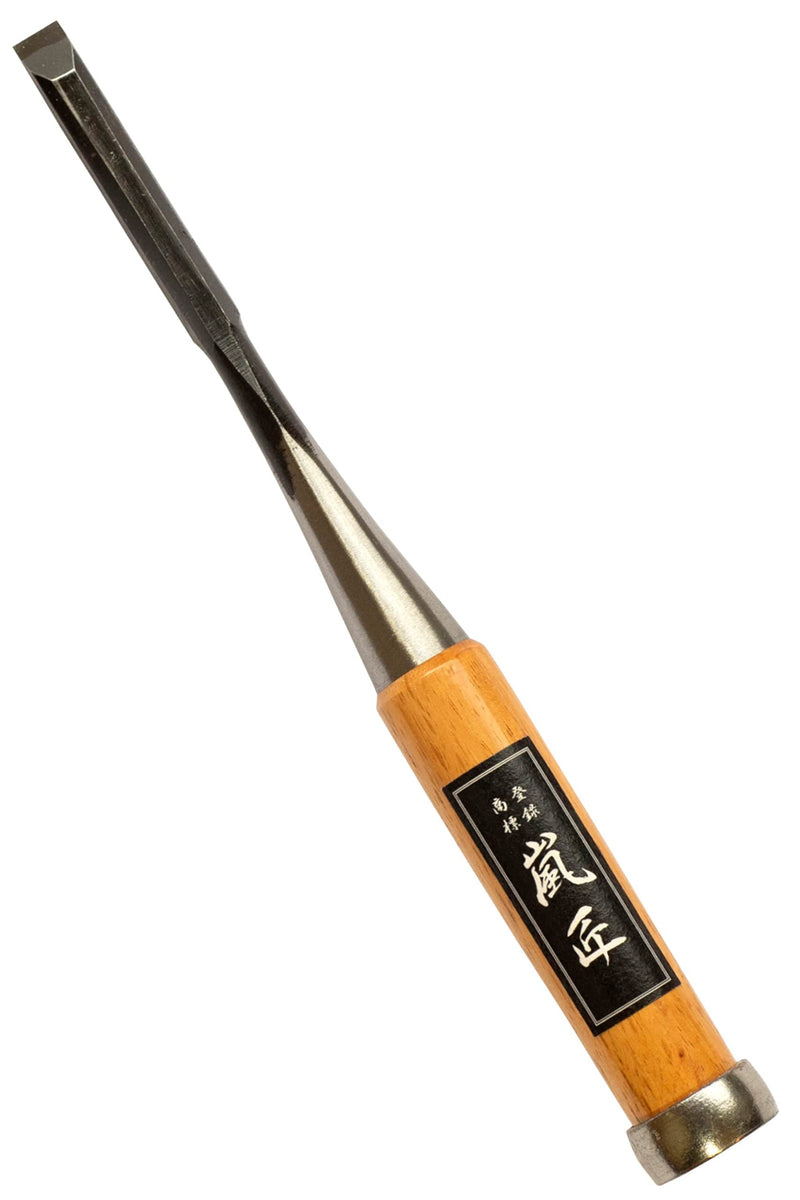 RANSHOU Japanese Chisel 9mm 3/8" Mortise Chisel Oire Nomi, Professional Wood Chisel for Woodworking, Japanese Red Oak Handle, Made in JAPAN