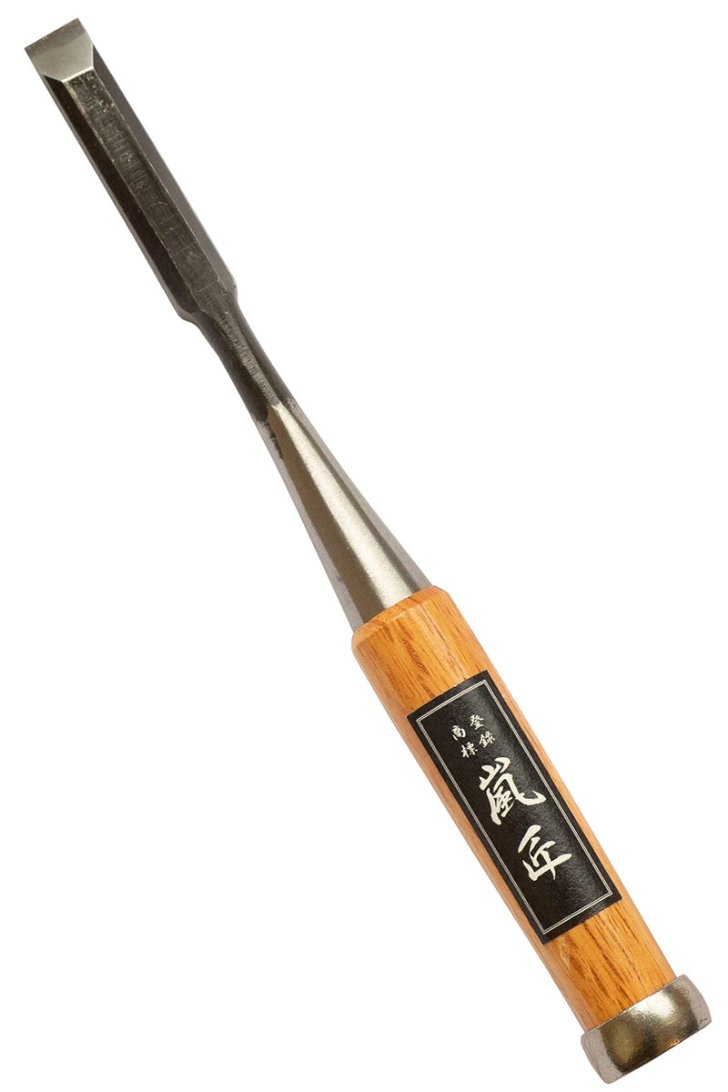 RANSHOU Japanese Chisel 12mm 1/2" Mortise Chisel Oire Nomi, Professional Wood Chisel for Woodworking, Japanese Red Oak Handle, Made in JAPAN