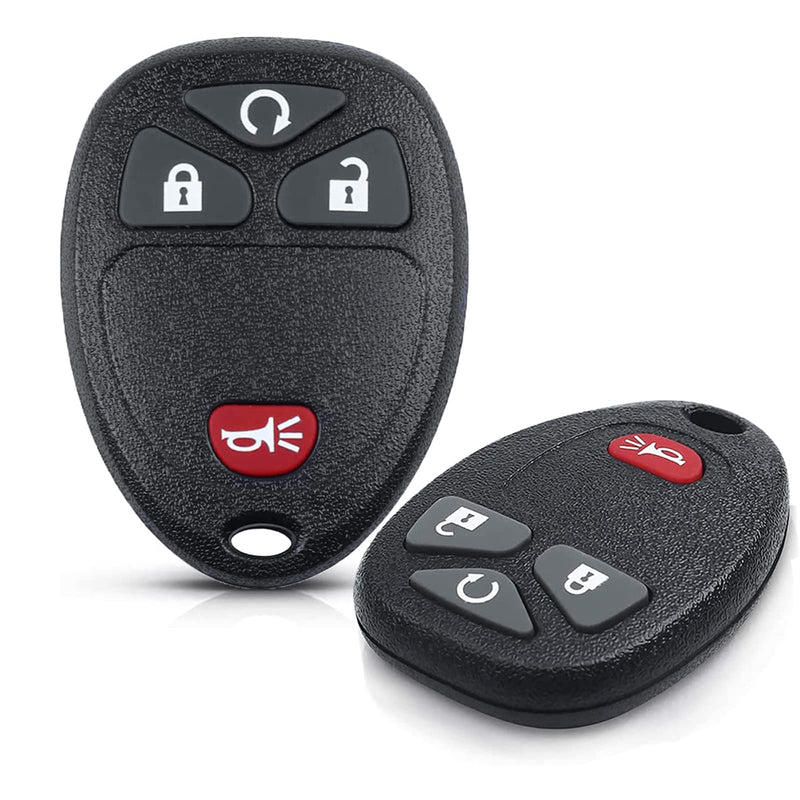 Car Key Fob Keyless Entry Remote Compatible with GMC Sierra Acadia, Chevy Silverado Avalanche Equinox Traverse, Pontiac Torrent, Saturn Outlook Vue, Remote Start Replacement for OUC60270, OUC60221