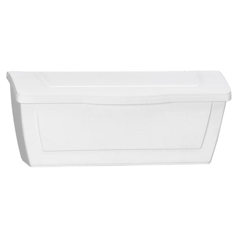 PRO-DF White Plastic Horizontal Wall Mount Mailbox