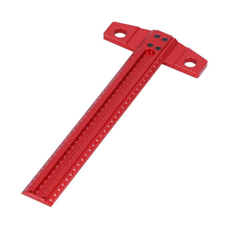 T Type Square Ruler Right Angle Scribe Aluminum Marking Gauge Woodworking Measuring Carpentry Tool for Glass (#1)