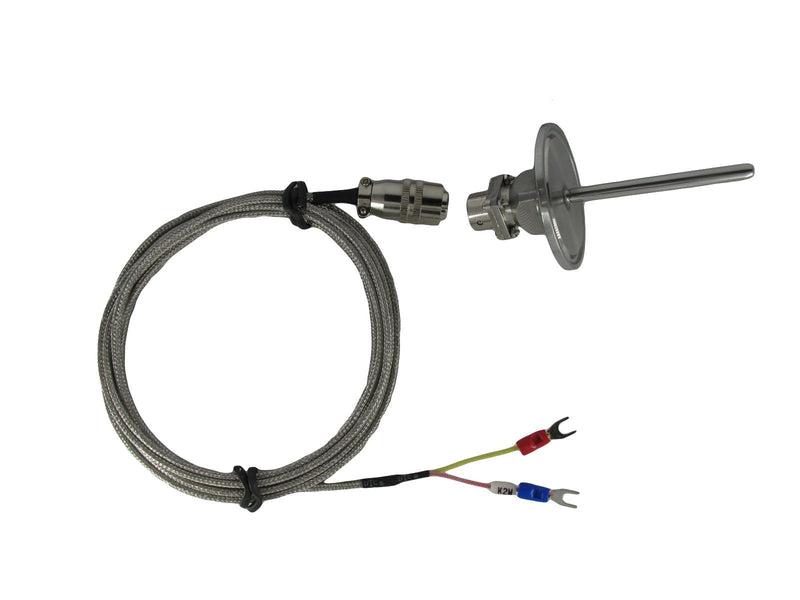 Tri-clamp Waterproof K Type Thermocouple Temperature Sensors Probe with Detachable Connector