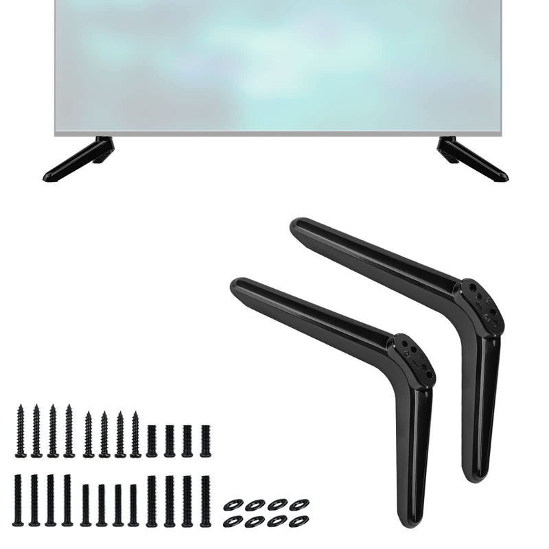TV Stand Base for Element Roku TV, for Element 300 Series 400 Series 450 Series Smart TV, TV Stand Legs for 24 32 43 50 55 58 65 70 75 Inch Element TV with Screws Set and Instructions, Easy to Install