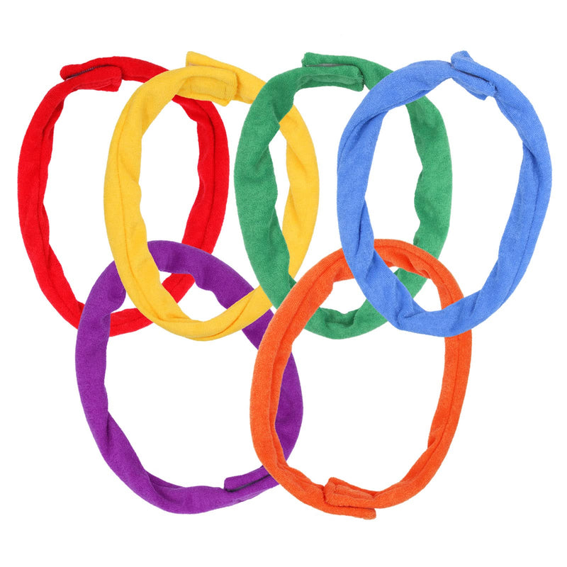 Chew Necklaces for Sensory Kids Boys Girls, Fabric Necklace for Toddler Chewing Alternative Oral Biting Toys, Terry Cloth Absorbent Chewy Toy Autism for ADHD SPD Fidgeting Necklace 6 Pack