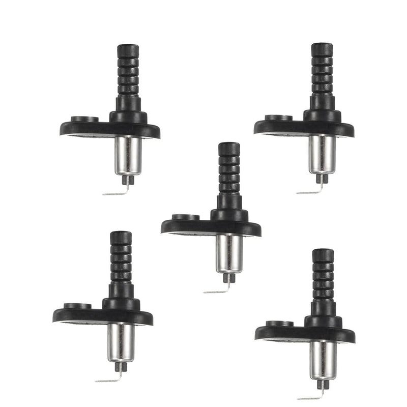 Hood Mount Pin Switch Door Jamb Alarm Flange Light Hood Universal Adjustable Car Truck Boat Momentary Nickel Plated with Rubber Boot 20A 12Vdc 3 Pcs 3PCS