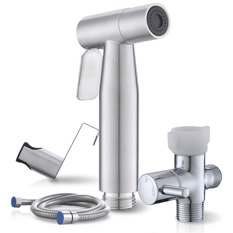 BRITULIF Bidet Sprayer for Toilet, Handheld Sprayer Kit with Adjustable Jet Spray for Toilet Handheld Bidet Cloth Diaper Sprayer Set Muslim Shower Toilet Sprayer - Easy to Install