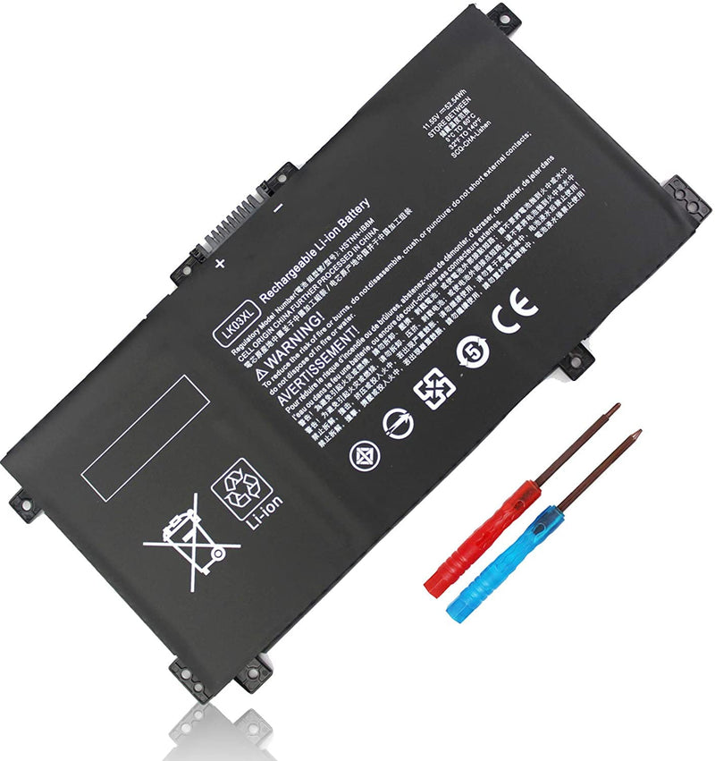 LK03XL Battery for HP Envy X360 15-bp100 15-bp000 15m-bq1xx 15m-bp011dx 15m-bp012dx 15m-bp111dx 15-bp107tx HSTNN-UB71 916368-541 916814-855 Envy 17 17 17-ae143ng 17m-aeoxx 17m-ae011dx 17m-ae111dx