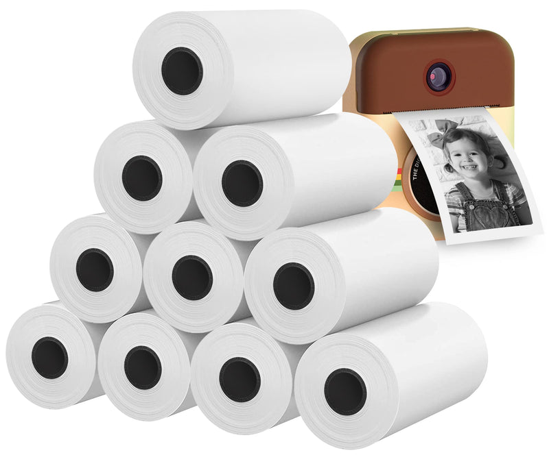 10 Rolls Camera Paper for Kidizoom Print Camera Paper Refill, 2.2x1 Inch Camera Print Paper Compatible with VTech/Kidizoom/Dragon Touch Camera Refill Paper Kit for Most Kids Instant Camera
