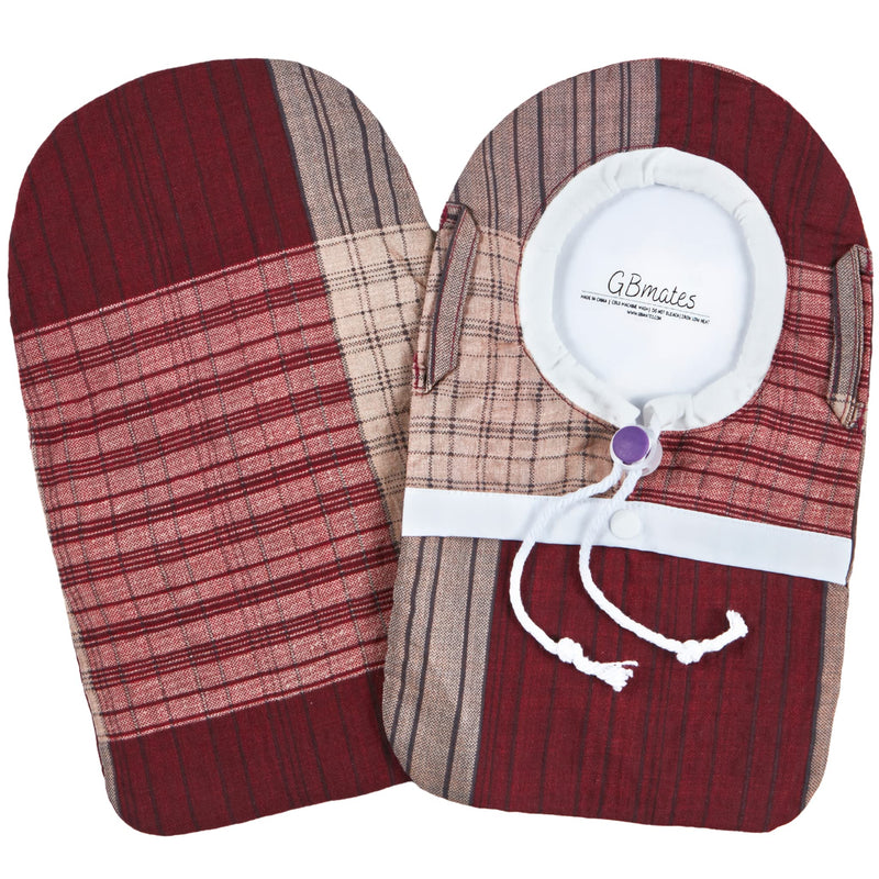 GBmates Ostomy Bag Covers -WaterResistant Ostomy Pouch Liner with Adjustable Opening, Belt Hoop, Buckle Closure - Colostomy Bag Cover in Red C - Washable Ostomy Pouch Covers - Durable Ostomy Supplies