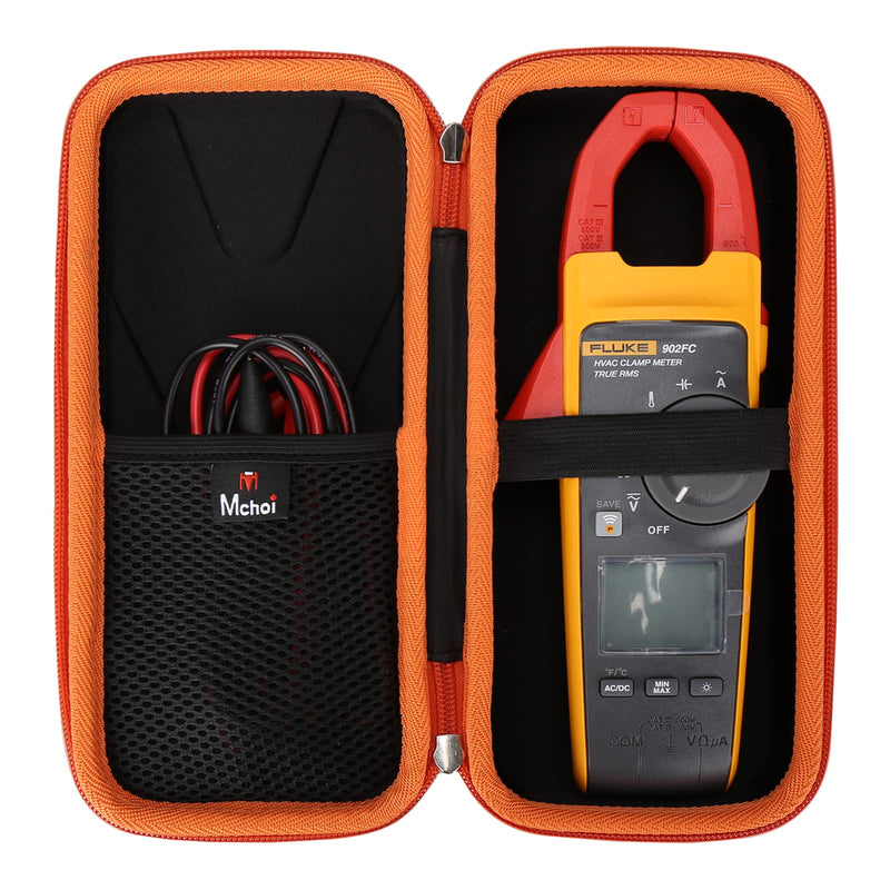 Mchoi Hard Portable Case Compatible with Fluke 902 FC HVAC True-RMS Clamp Meter,CASE ONLY