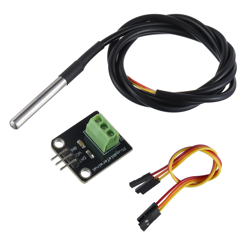 BOJACK DS18B20 Temperature Sensor Module Kit with Waterproof Stainless Steel Probe for Raspberry Pi