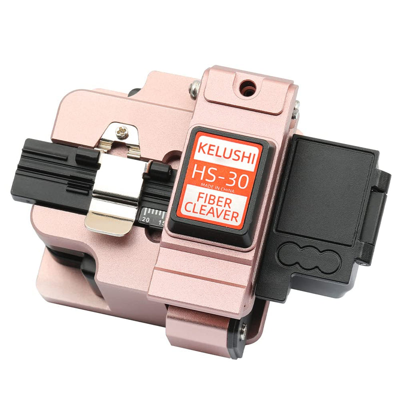 Fiber Cleaver Tool Cable Cutting Knife FTTH Fiber Optic Cables Knife Tools Cutter High Precision Cleavers 24 Surface Blade HS-30 Golden 1pcs