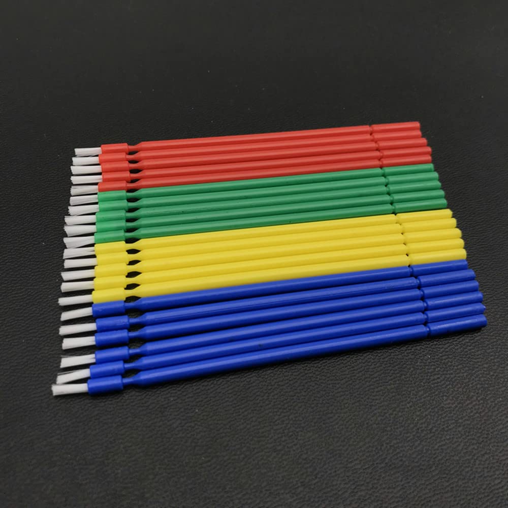 400pcs Dental Lab Long Disposable Micro Applicators Brushes 4 Colors
