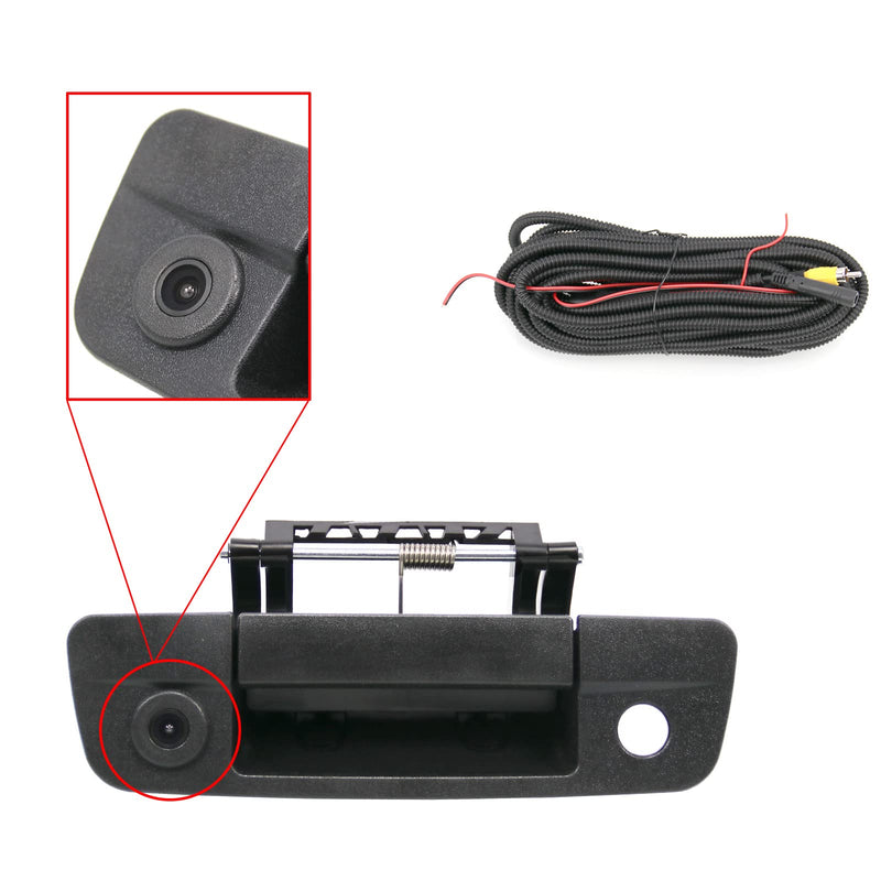 Tailgate Handle Backup Camera Rear View Compatible with 2009-2017 Dodge Ram 1500 2500 3500ï¼ˆRCA Connectorï¼‰