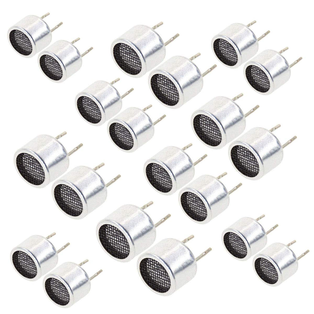 FainWan 20pcs TCT40-16R/T 16mm Split Ultrasonic Sensor Ultrasonic Transceiver Probe 10 Transmitters + 10 Receivers T+R Ultrasonic Sensor Set