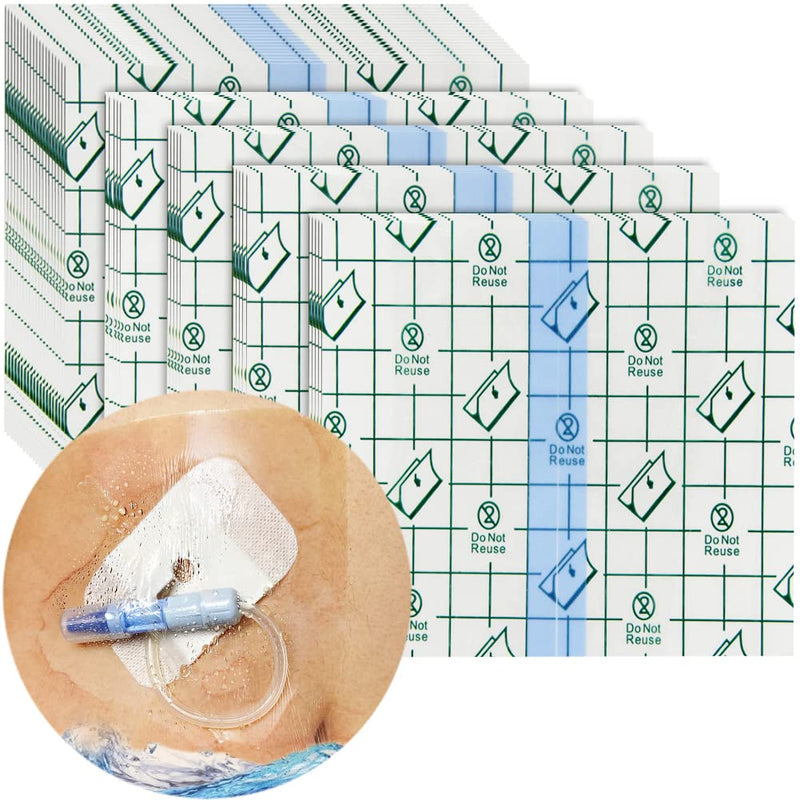 Waterproof PICC line Shower Cover Shield Protector Peritoneal Dialysis Accessories Large Coverage for Central Line PD Catheter Feeding G Peg Tube Chest Port Transfer Set Men Women (9"x 9",Pack of 25) (9"x 9",pack of 25)