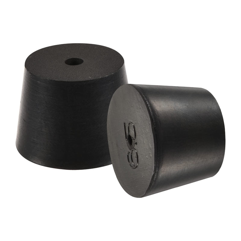 MECCANIXITY Rubber Tapered Plug 27mm to 34mm with Hole Black for Powder Coating, Painting, Anodizing, Plating, Sandblasting 3 Pieces 27mm - 34mm