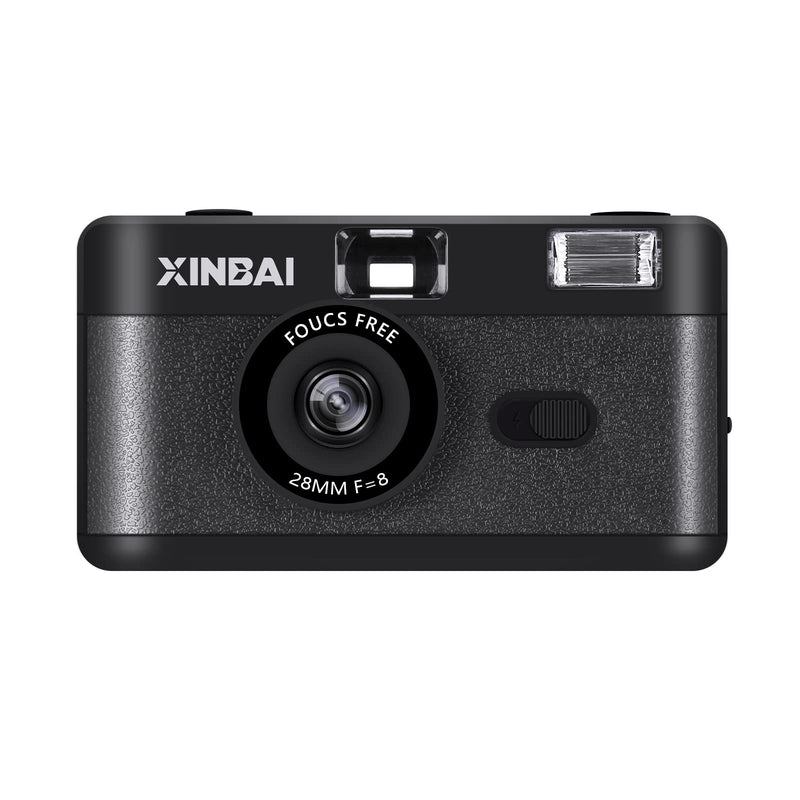 B10 Reusable 35mm Film Camera Use 135/35mm Film (24Ã—36mm), Creative Gifts Vintage Film Camera with Flash, for Kids and Adults (Black)